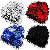 Lewtemi Distressed Knitted Beanie Fuzzy Balaclava Y2k Unisex Outdoor Winter Hat Thick Warm Beanie Cap for Men Women