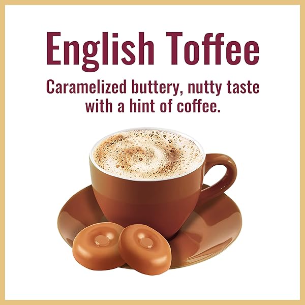 HILLS BROS. INSTANT CAPPUCCINO MIX, ENGLISH TOFFEE (16 OZ, PACK OF 1) – CONVENIENT AND VERSATILE, INSTANT HOT OR ICED COFFEE, FROTHY & RICH ENGLISH TOFFEE FLAVOR – JUST ADD WATER