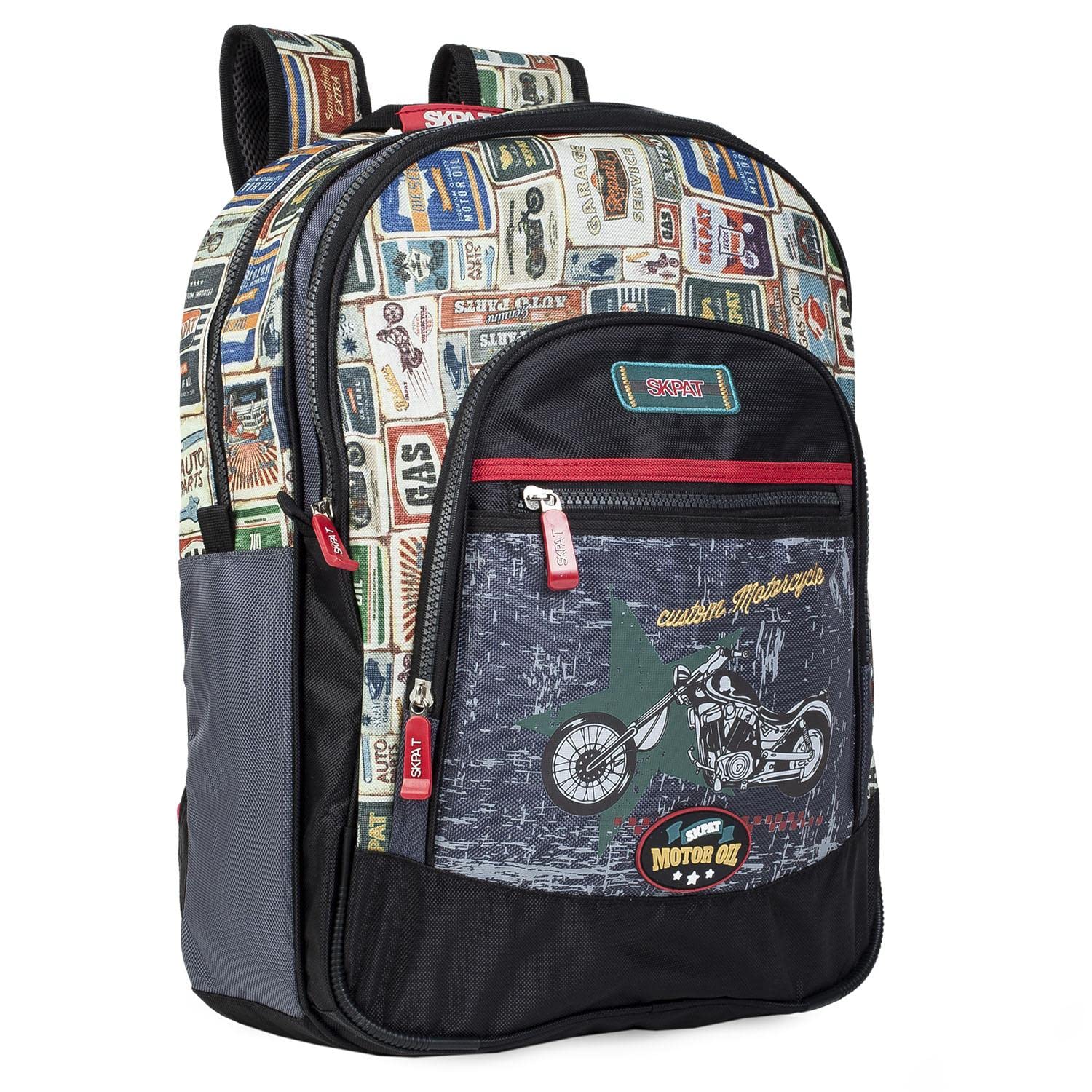 SKPAT, Leisure and Sportwear Unisex Adult Backpack, L Black Size: Mediano