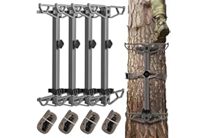 Climbing Sticks for Hunting，17.5" Lightweight Aluminum Non-Slip Climbing Sticks，Stackable and Bundled for Easy Portability,Su