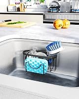 HapiRm Stainless Steel Kitchen Sink Caddy 2 Adhesives M-Shaped Sponge Holder view 7