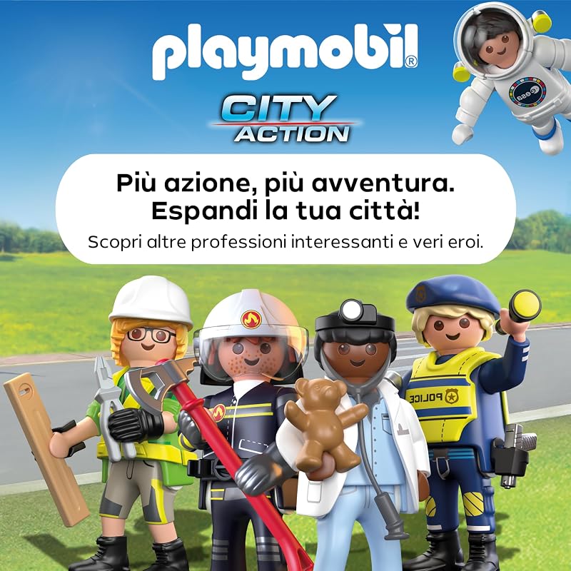 | City Action | Veicolo SWAT | Con agente di polizia, motocicletta criminale e striscia chiodata | Giocattolo per bambini dai 4 anni in su | 72066