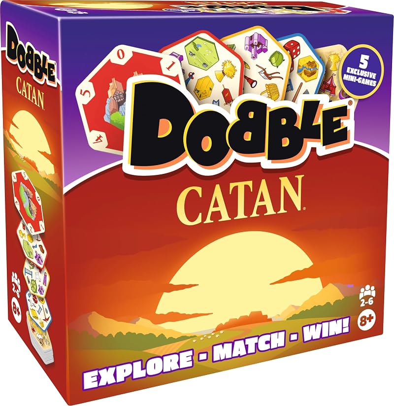 Asmodee Dobble Catan Family Card Game 2-6 Players 8+ 15 Min