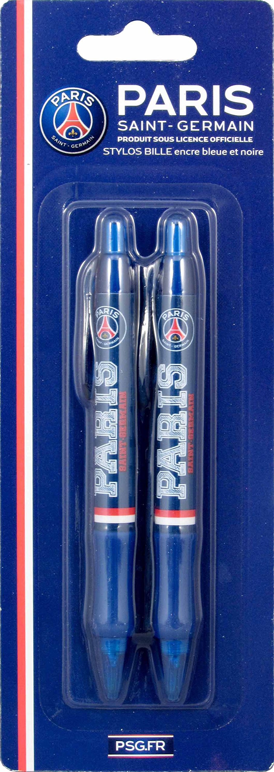 Official Paris Saint Germain collection Set of 2 Retractable Ballpoint Pens