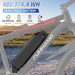 Electric Bike for Adults, 26'' 1000W Peak Ebike, Up