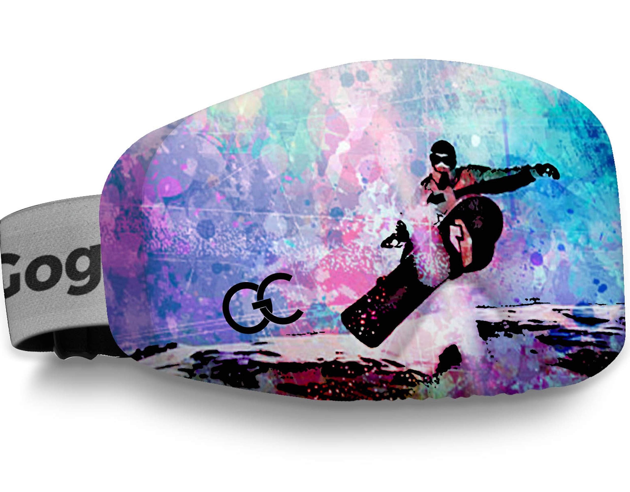 GogglesCover Ski Goggles Protective Cover, Protective Goggle Cover Portable, Ski Goggle Cover Sleeve Anti-Scratch, Ski Goggles Accessories, Ski Equipment, Watercolour Grunge Design