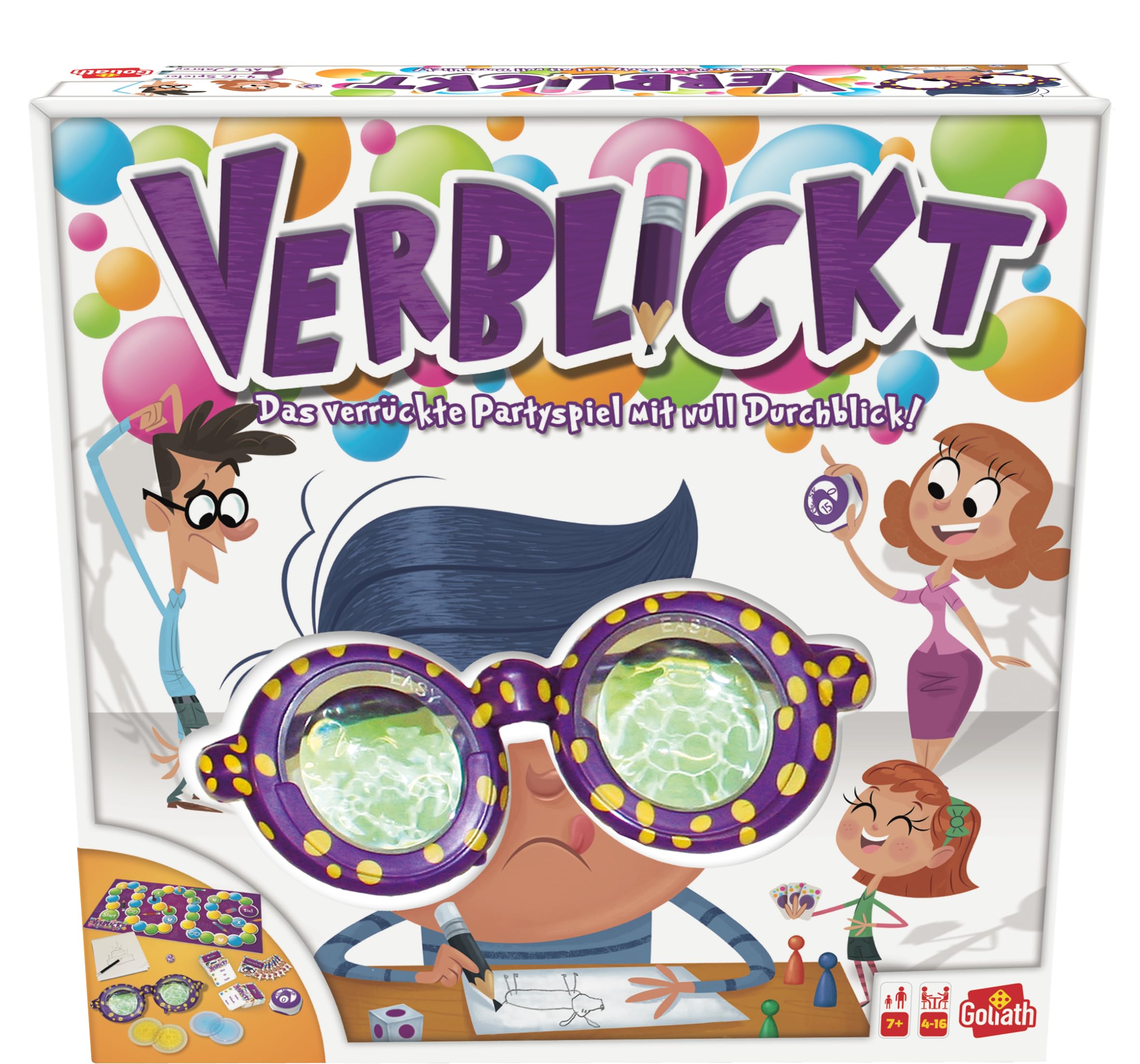 Goliath Verblickt, Party & Family Board Game for 4-16 Players, Ages 7+