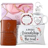 Singhoow 8 Pcs Christian Sister Gifts Kit Sister in Christ Gifts for Women Christian Birthday Gift Religious Christmas Baskets Ideas for Women Girlfriend Her Best Friend