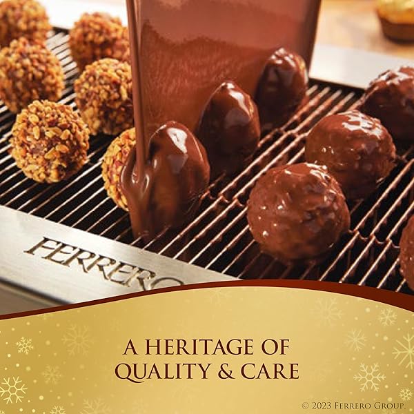 FERRERO COLLECTION CHOCOLATE GIFT BOX GRAND ASSORTMENT, HAZELNUT, DARK, COCONUT, ALMOND, AND CAPPUCCINO HOLIDAY BOX OF CHOCOLATES GIFTS, CHRISTMAS CANDY, 24 COUNT, 8.7 OZ