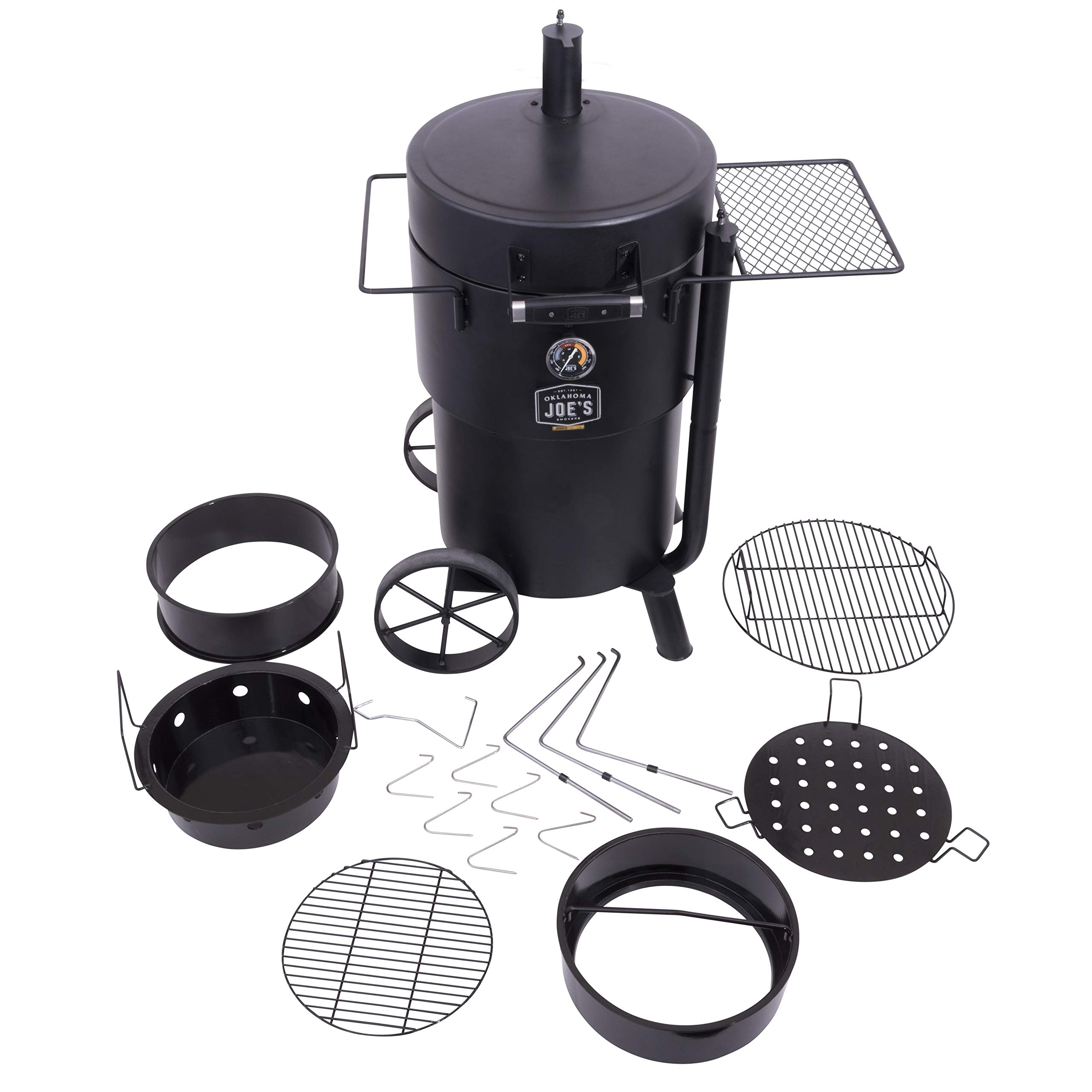 Char-Broil 19202089 Barrel Drum Smoker, Black