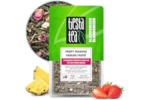 Tiesta Tea - Fruity Paradise, Strawberry Pineapple Green Tea, Premium Loose Leaf Blend, Medium Caffeinated Green, Make Hot or