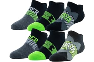 Under Armour Kids' Essential Lite No Show Socks, 6-Pairs