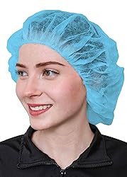 SAFEKO Unisex Polypropylene Bouffant Caps, 100