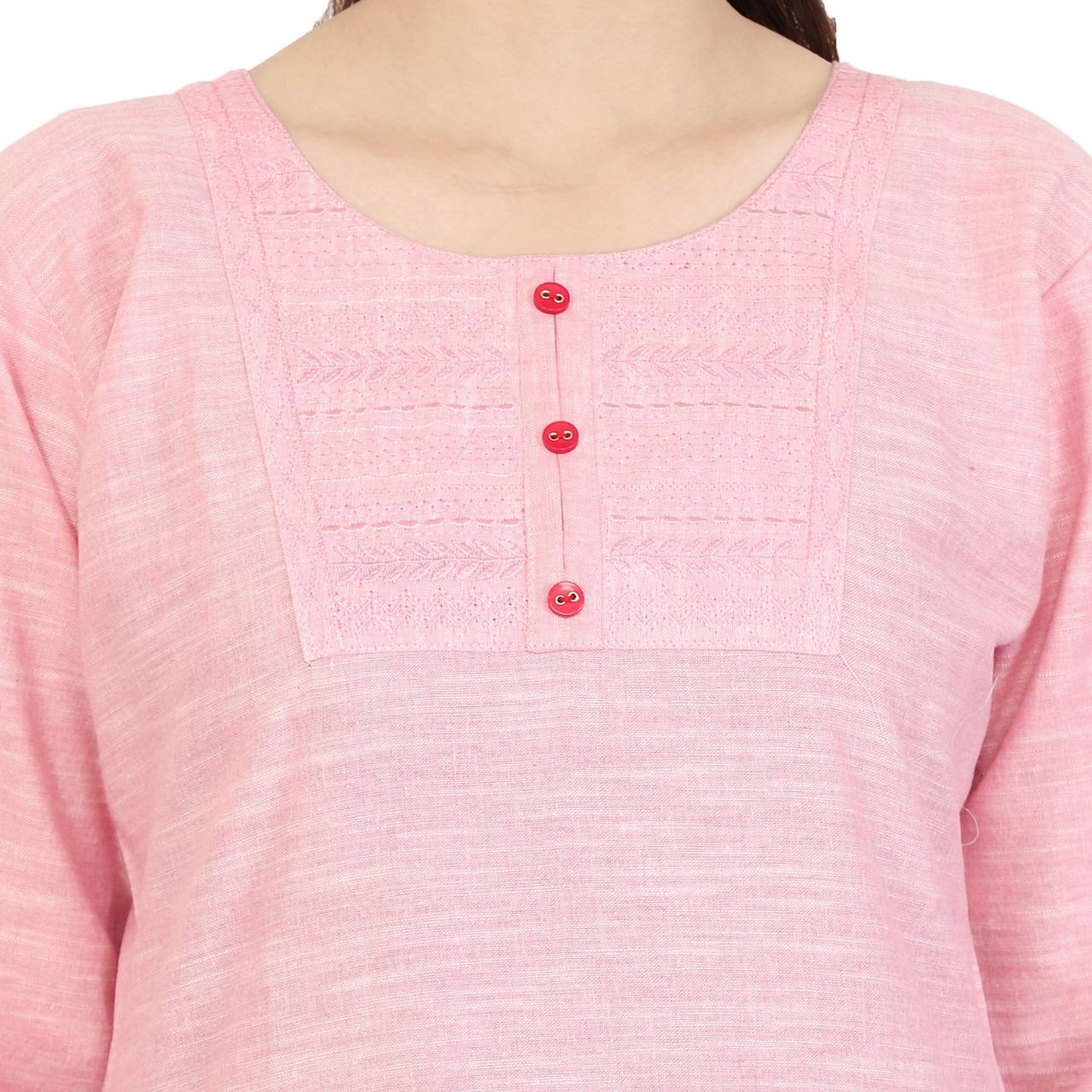 sanganeri women's straight khaadi kurti