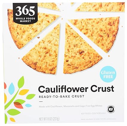 365 By Whole Foods Market Frozen Ready To Bake Crust Cauliflower 8 Ounce Amazon Com Grocery Gourmet Food