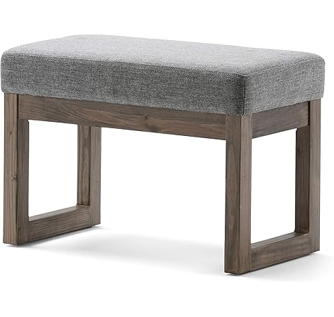 Amazon Com Efd Long Wooden Bench With Padded Tufted Fabric Upholstered Cushion Indoor Narrow Sleek Country Grey Two Seat Ottoman Bench For Living Room Bedroom Office Ebook By Easy Fundeals Kitchen Dining