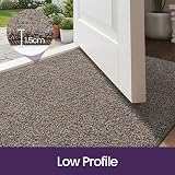 DEXI Dirt Trapper Door Mat Indoor 50x80 cm Non-Slip Machine Washable Brown-Blue view 9