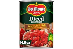 Del Monte Canned Zesty Chili Style Diced Tomatoes, 14.5 oz Can