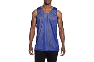 HAT AND BEYOND Mens Reversible Basketball Jersey Premium Moisture Wicking Mesh Tank Top