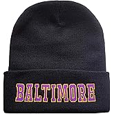 Zihogrc Football Fans Embroidered Beanie Knit Hat for Men Women Winter Hat