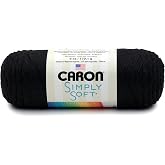 Caron Simply Soft Yarn 6oz (9727) Black By The Each