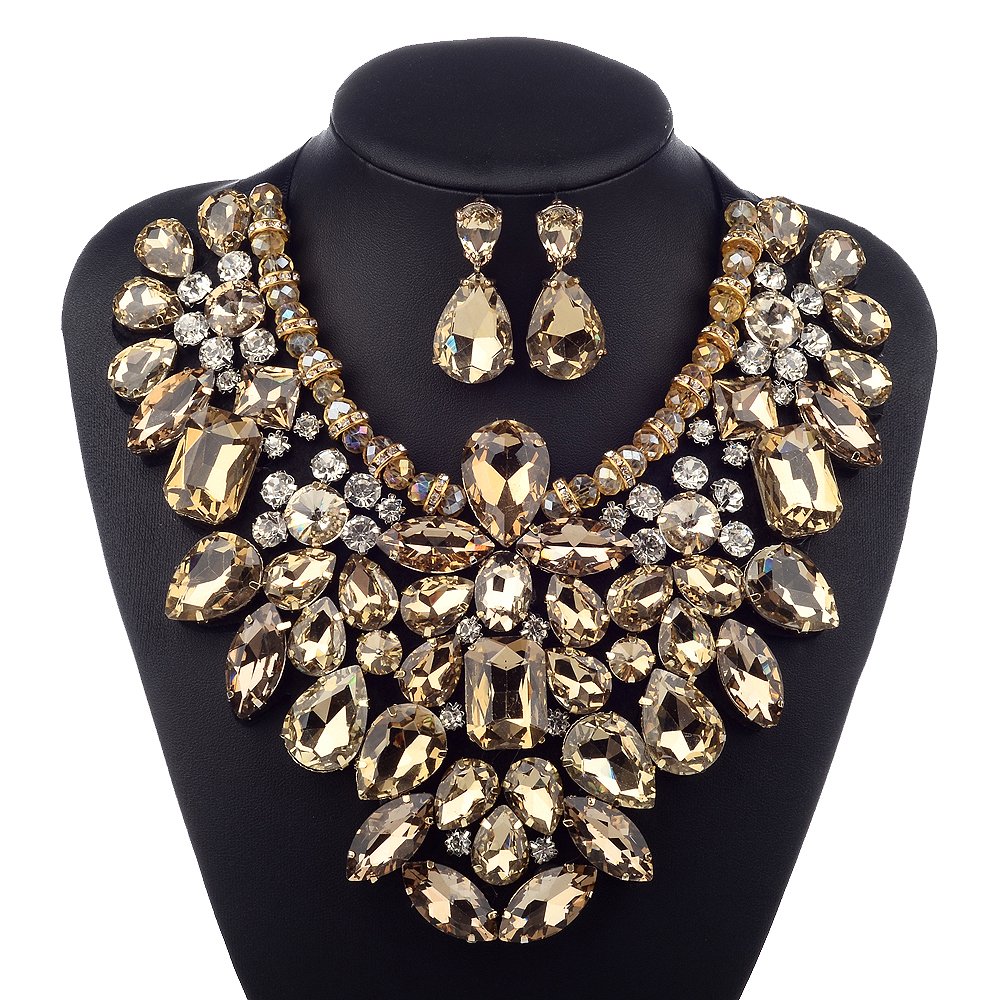 3 Colors Costume Statement Necklace Women Jewelry Fashion Necklace 1
