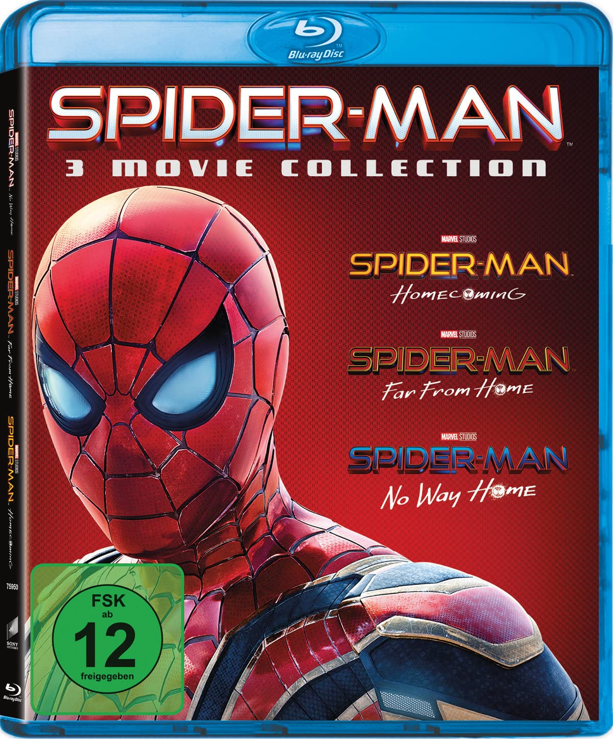 Spider-Man: Homecoming, Far From Home, No Way Home (3 Blu-rays)