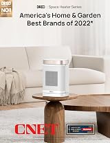 Dreo 1500W Space Heater Oscillating Portable with Remote Thermostat 3-Mode view 2