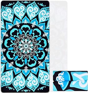 Ikfashoni Boho Beach Towel, Microfiber Beach Towel Oversized, Mandela Women Bath Towel, Large Beach Towel for Adults, Sand Free Quick Dry Beach Towel for Travel Bath Yoga 31 x 60