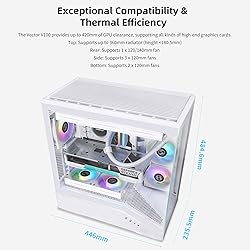 Lian Li V100 ATX Mid-Tower PC Case, 4 x 120mm ARGB