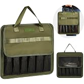 KHEDALTS Fishing Jig Bag Large Lures Bags Saltwater &amp; Freshwater,Slow Pitch Jigs Storage Bag Suitable For Max 10inch Jigs,Heavy Duty Offshore Fishing Jigs Lead Bag For Men Gifts Waterproof Army Green