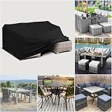 PATIO PLUS Garden Furniture Cover 170x94x71cm PU Coating 600D Oxford Black view 7