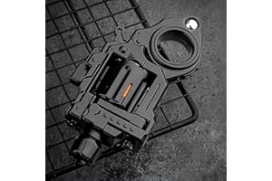 RMDRMD Metal Fidget Toys Adults Gun: Decompression EDC Fidget Spinner, Cool Stress Relief Spinner Ring for Finger, Best Steel Mini Toy Gift for Men (Black)