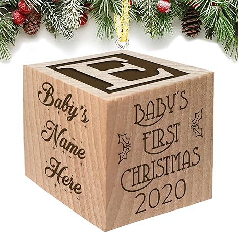 personalised baby christmas decorations