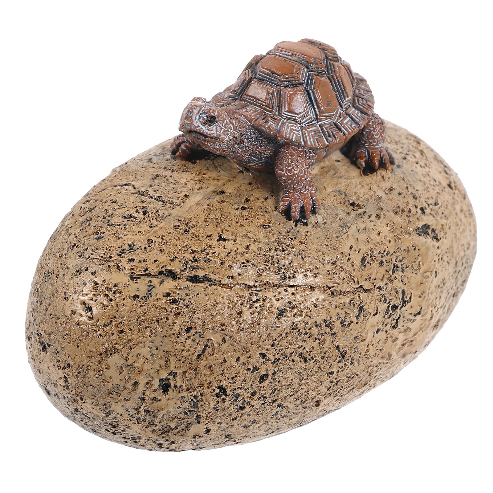 UKCOCO Resin Turtle Stone Key Hider Outdoor Garden Key Holder for Security and Decoration for Lawn and Patio