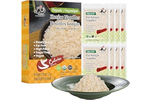 YUHO Organic Shirataki Rice 8 Pack Organic Konjac Oat Rice Ready to Eat Vegan Gluten Free Low Carb Calorie Sugar Free Plant-Based Soy Free Paleo and Keto Friendly 53.61 Oz