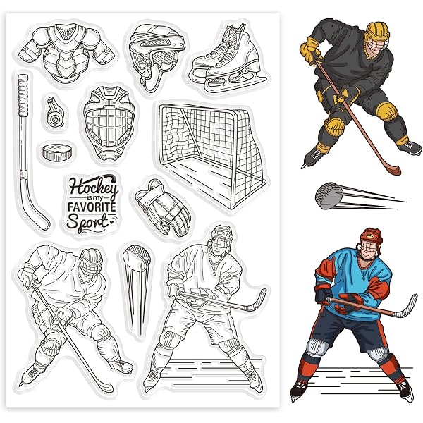 Orange MBI 13.5x12.5 Inch Hockey Sports Scrapbook Album With 12x12 Inch Pages 860171 P 180483206