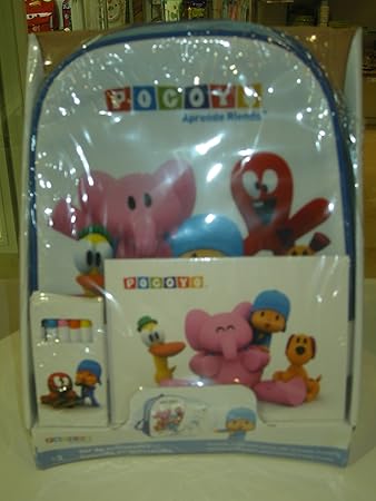 Mochila pequeña Pocoyo con set de actividades: Amazon.es: Juguetes y juegos