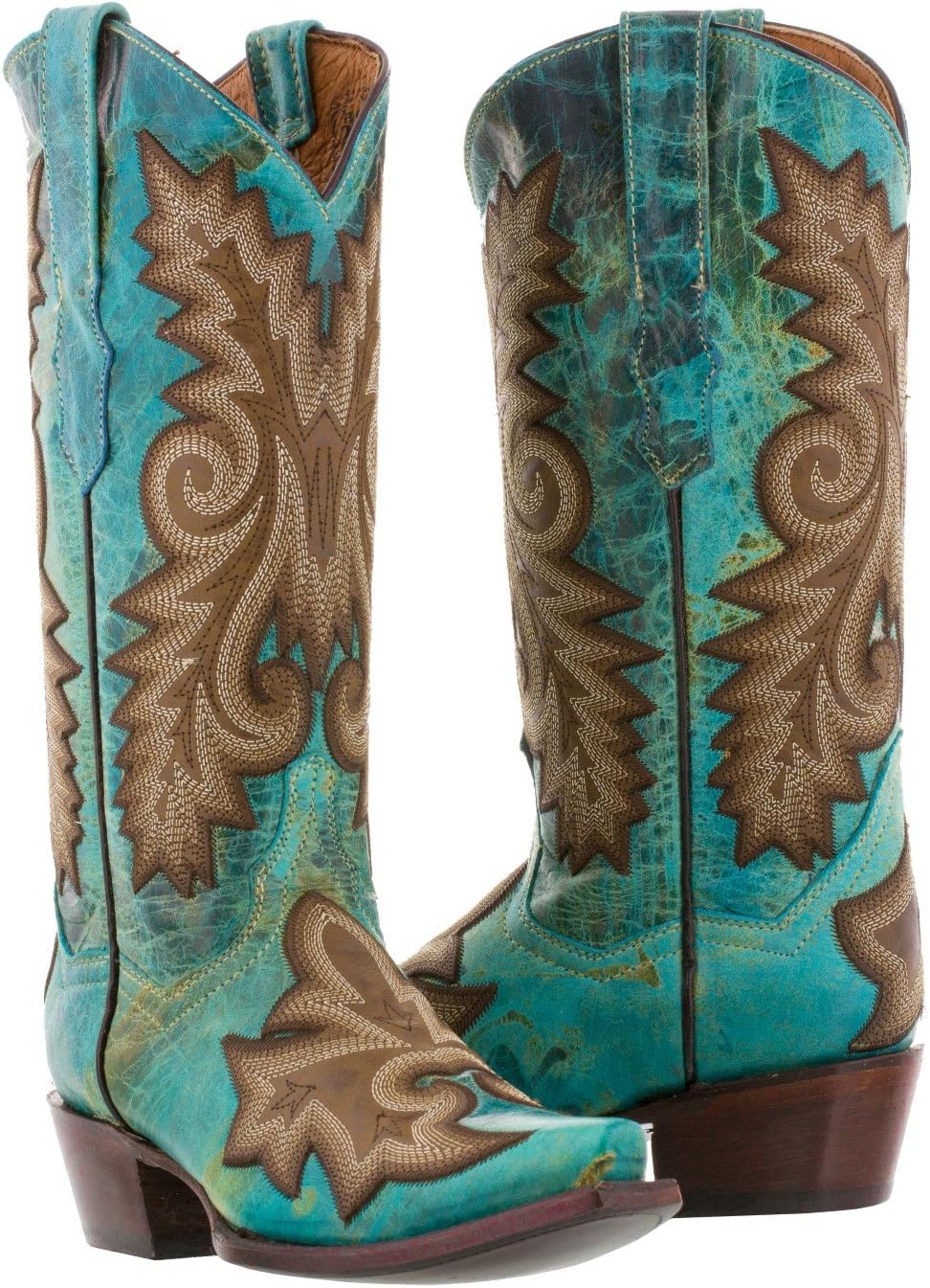Cowboy Professional - Women's Ancona Western Leather Cowboy Cowgirl Rodeo Boots