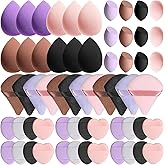 60 Pcs Makeup Sponge Set, Multi-colored Blending Sponge, Makeup Blender Sponges for Liquid Cream, and Powder Latex Free
