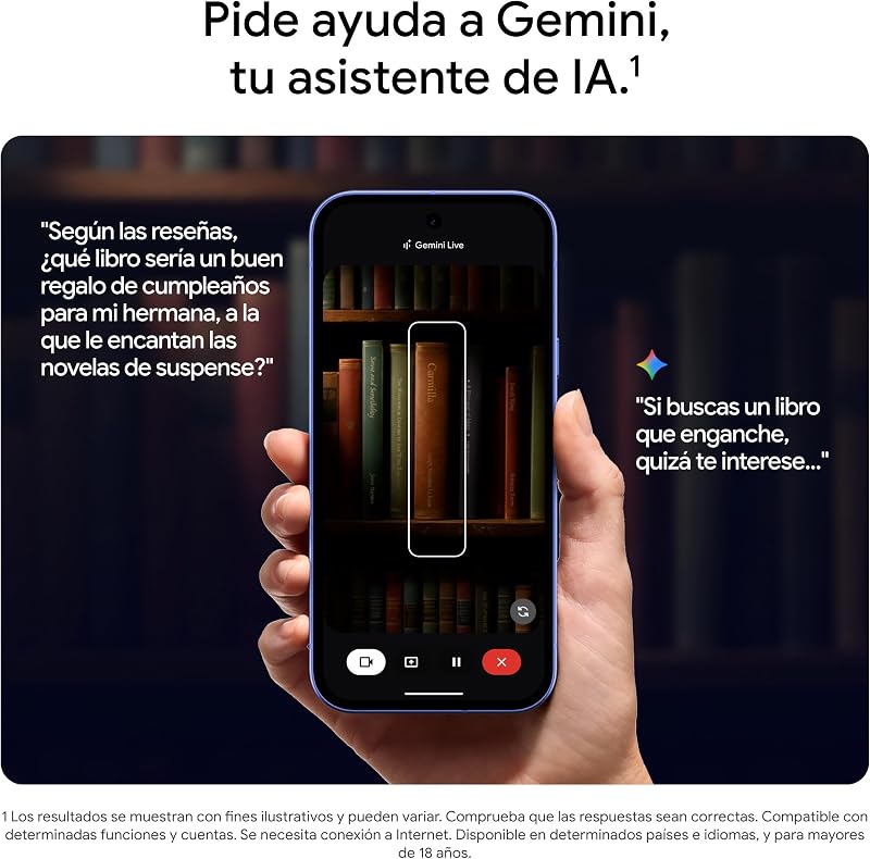 Pixel 10a - 7 años de Nuevas actualizaciones y Funciones, más de 30 Horas de batería, Asistente de Cámara, Gemini Live, Seguridad de Pixel - Obsidiana, 128GB