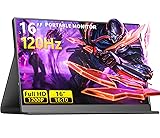120Hz Portable Gaming Monitor, 16" 1920x1200 IPS