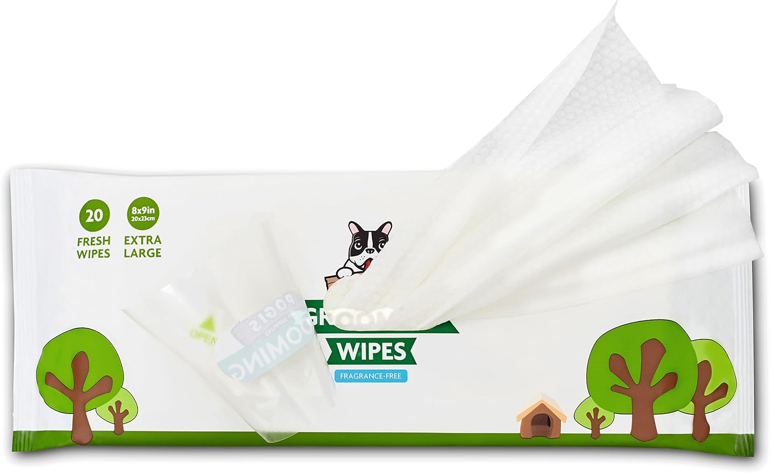 Pogi’s Dog Wipes Travel Pack - Plant-Based, Hypoallergenic Wipes for Dogs and Puppies - Fragrance Free, 120-Count - Image 3