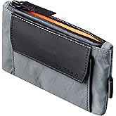 ALPAKA Zip Pouch Coin - Compact EDC Card Holder and Cash Wallet - RFID Blocking Minimalist Travel Wallet - Weatherproof Slate Grey X-Pac VX21 Fabric