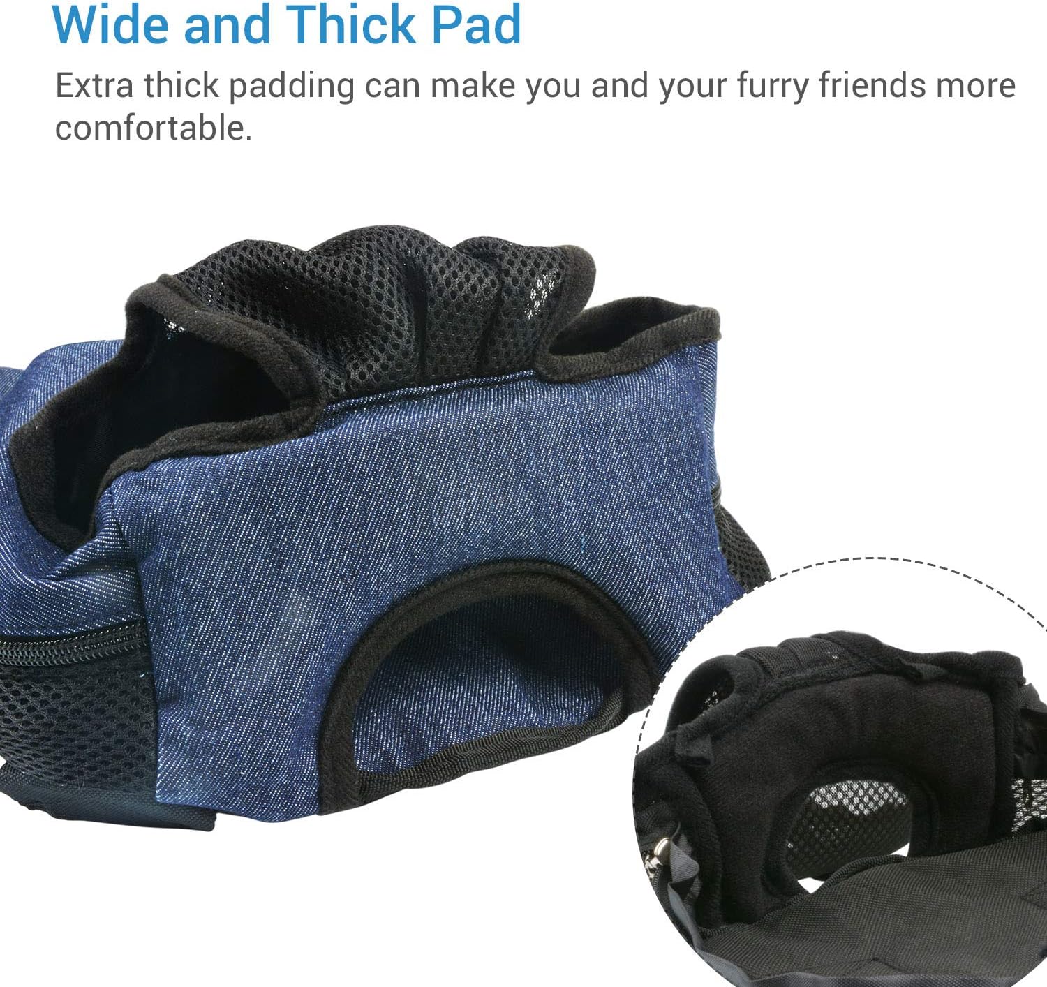 nicrew legs out front dog carrier