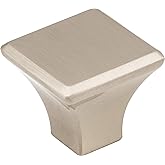 Jeffrey Alexander 972 Marlo Collection Beautiful 1-1/8" Diameter Cabinet Knob Pull (Satin Nickel)