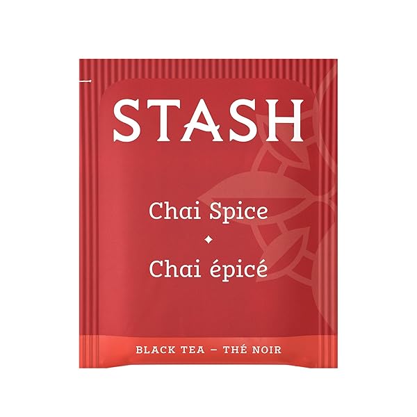 STASH TEA CHAI SPICE BLACK TEA, BOX OF 100 TEA BAGS