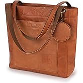 Berliner Bags Vintage Genuine Leather Tote Bag Seville, Handbag, Large Shopper for Women