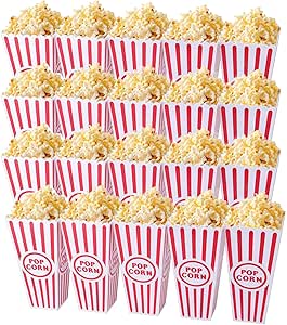 Tebery - Juego de 20 cajas de plástico para palomitas de maíz ...