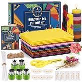 LumaCraft Beeswax Sheets for Candle Making Kit &ndash; 16PCS 100% Pure Natural Beeswax Candle Sheets for Rolling Candles &ndash; DIY Handmade Candle Making Kit for Family Holiday Party Gift Craft Decor